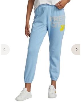 Free City Logo Sweatpants in LA Sky XS NWOT